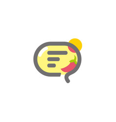 Spicy Chili Talk Symbol Icon