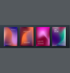 Set Of Blurred Backgrounds With Modern Abstract