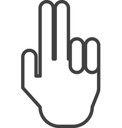 Two Fingers In Minimal Style