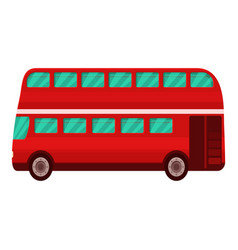 Stop Red Bus Icon Cartoon England City