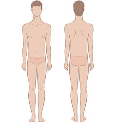 Male Figure Template Fashion Croquis