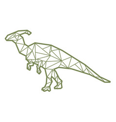 Polygonal Dinosaur Walking