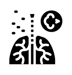 Asthma Attack Icon Glyph