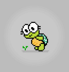 8 Bit Pixel Turtle Saw A Plant