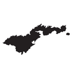 American Samoa Silhouette Map