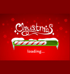 Christmas Loading Progress Bar Of Xmas Candy Cane