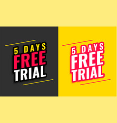 Free 5 Days Trial Entry Background Design