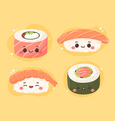 Hand Drawn Kawaii Food