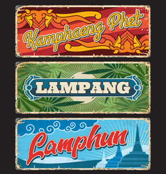 Kamphaeng Phet Lampang Lamphun Province Plates