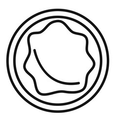 Knead Dough Icon Outline Pizza Pastry