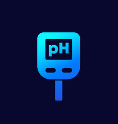 Ph Meter Icon On Dark