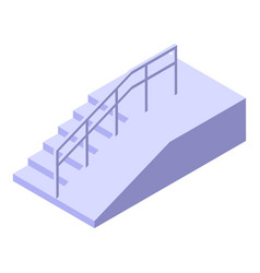 Accessible Stairs Icon Isometric