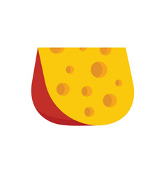 Cheese Goat Icon Flat Style