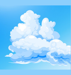 Cloudy Sky Blue Background