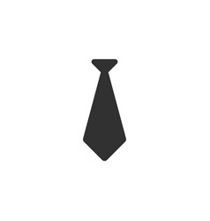 Necktie Tie Icon Stock Isolated On White