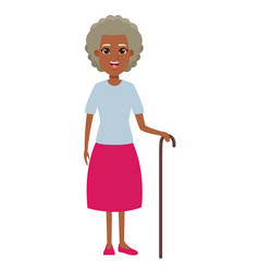 Old Woman Avatar Cartoon Character