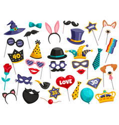 Photo Booth Party Icon Set