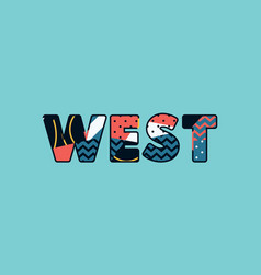 West Concept Word Art