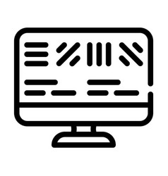 Astigmatism Test Ophthalmology Line Icon