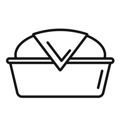 Ball Dough Icon Outline Bread Knead