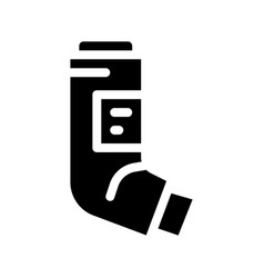 Inhaler Asthma Treatment Tool Icon Glyph