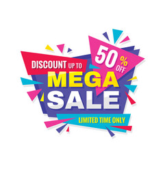 Mega Sale - Concept Promotion Banner Abstract Bac