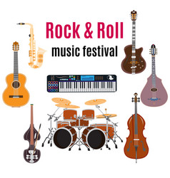 Set Rock And Roll Music Instruments