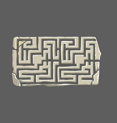 Labyrinth Stone Sign Template Game Symbol