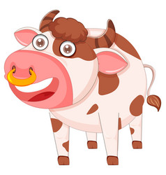 Cute Cow Cartoon Character