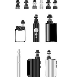 Vaporizer Vapes Metallic Realistic Mockups Pack