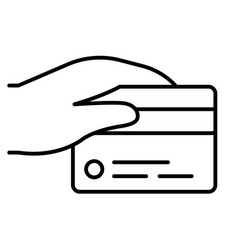 Credit Card In Hand Icon