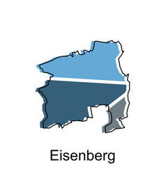 Eisenberg City Of German Map