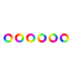 Rainbow Radial Gradient Swirl Of Colors In Circle