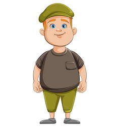 Chubby Teen Male Cartoon Character