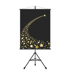 Abstract gold falling star Royalty Free Vector Image