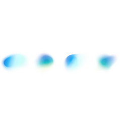 Y2k Gradient Shapes With Blue Blur Colors