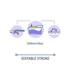 Defence Navy Concept Icon Military Service Ship