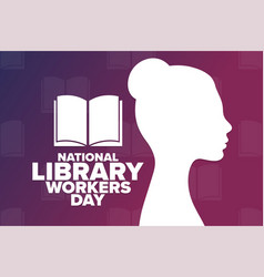 National Library Workers Day Holiday Concept