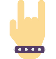 Rock Hands In Minimal Style