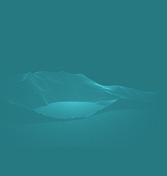 Abstract Wireframe Landscape Background