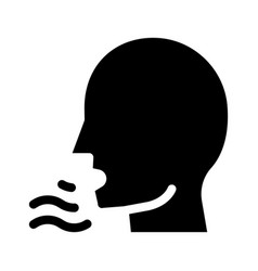 Gasping Human Icon Glyph