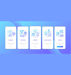 Multi Cultural Customs Onboarding Mobile App Page