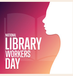 National Library Workers Day Holiday Concept