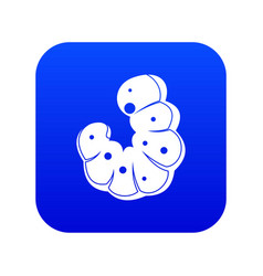 Worm Icon Digital Blue