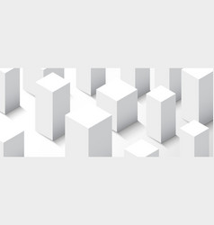 Abstract Minimalistic City Background White Cubes