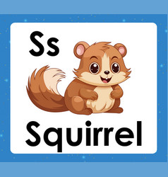 Alphabet Printable Flashcard With Letter S