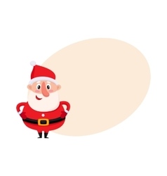 Cute And Funny Santa Claus With Round Belly