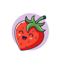 Cute Kawaii Strawberry Character Hand