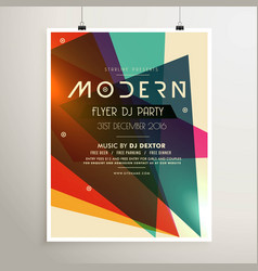 Modern Retro Style Party Flyer Poster Template