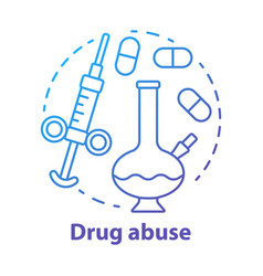 Drug Abuse Concept Icon Narcotic Opioid Addiction